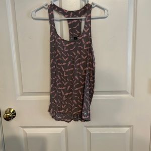 Gray with pink bat tank